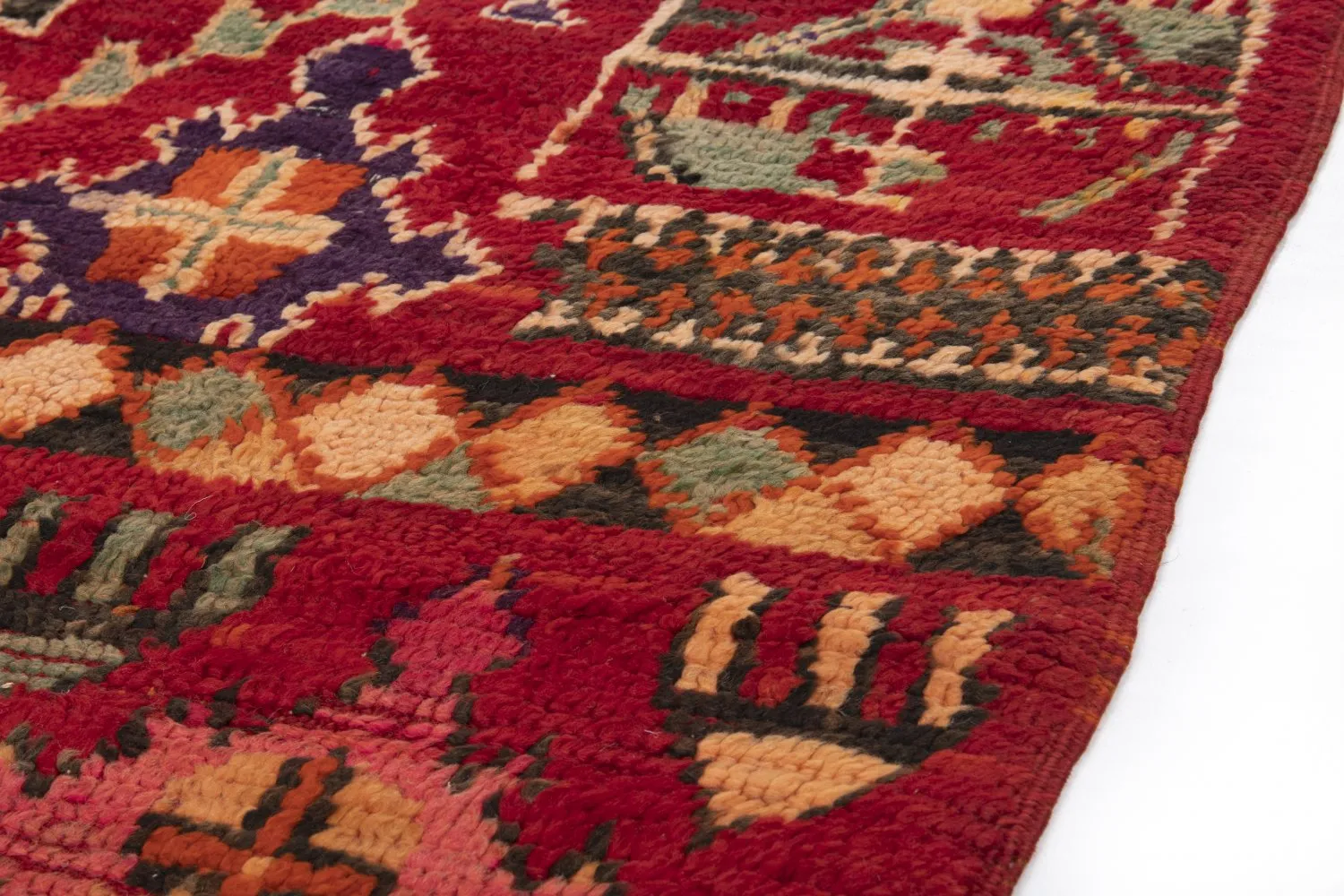 Kelim Marokkanische Berber Teppich Azilal Special Edition 360 x 160 cm
