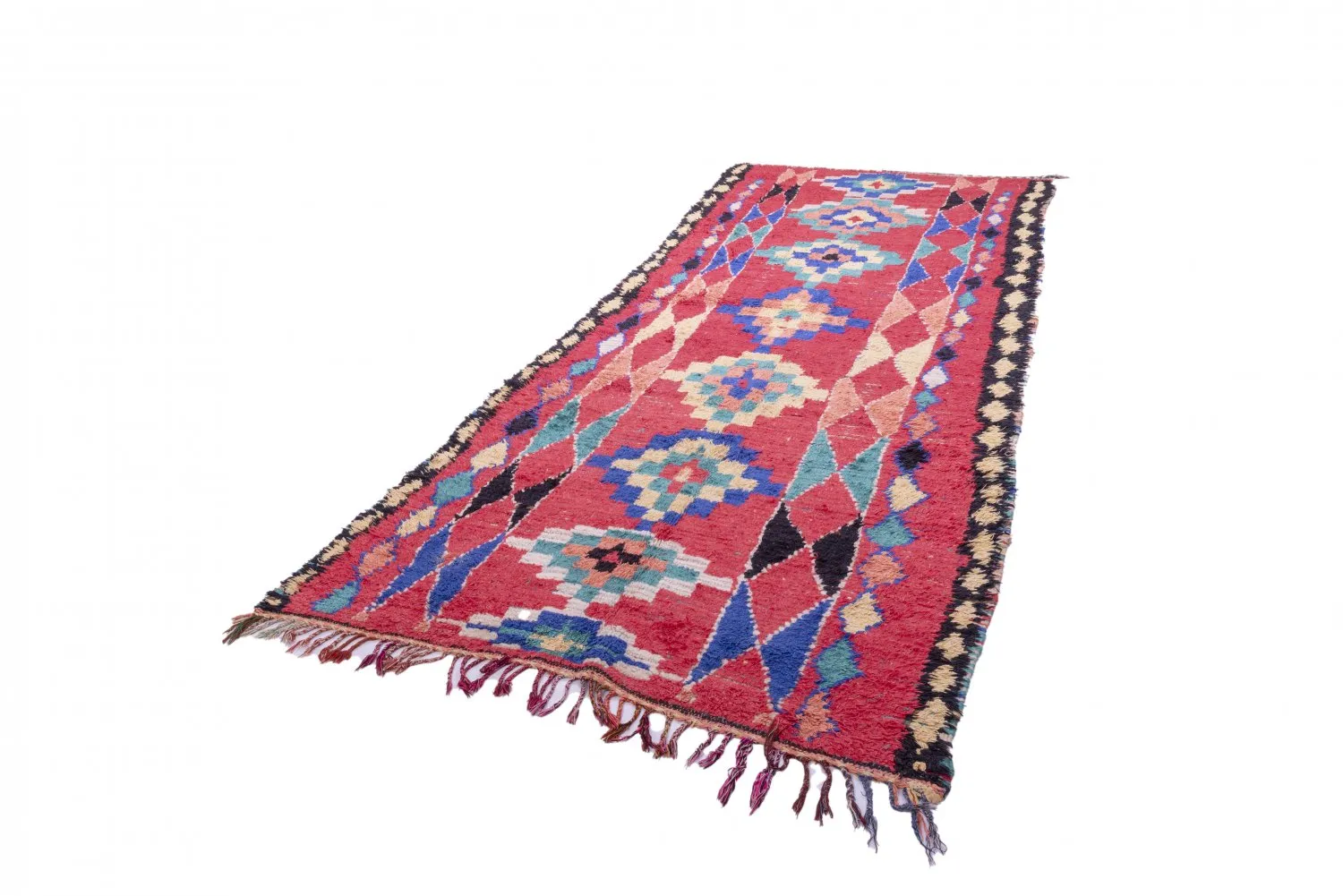 Tapis Marocain Berbère Boucherouite 365 x 145 cm