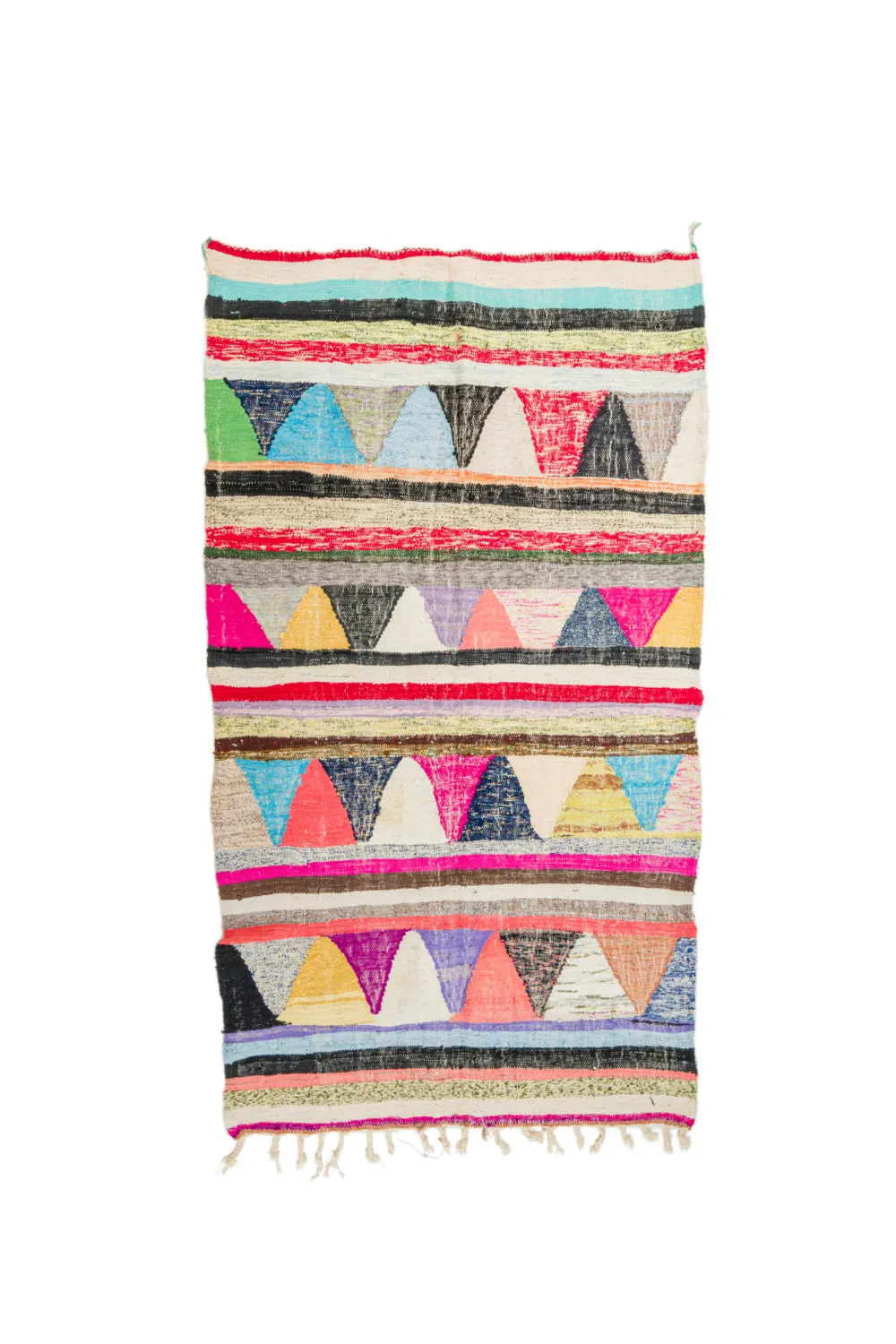 Marockansk Boucherouite-matta 145 x 260 cm