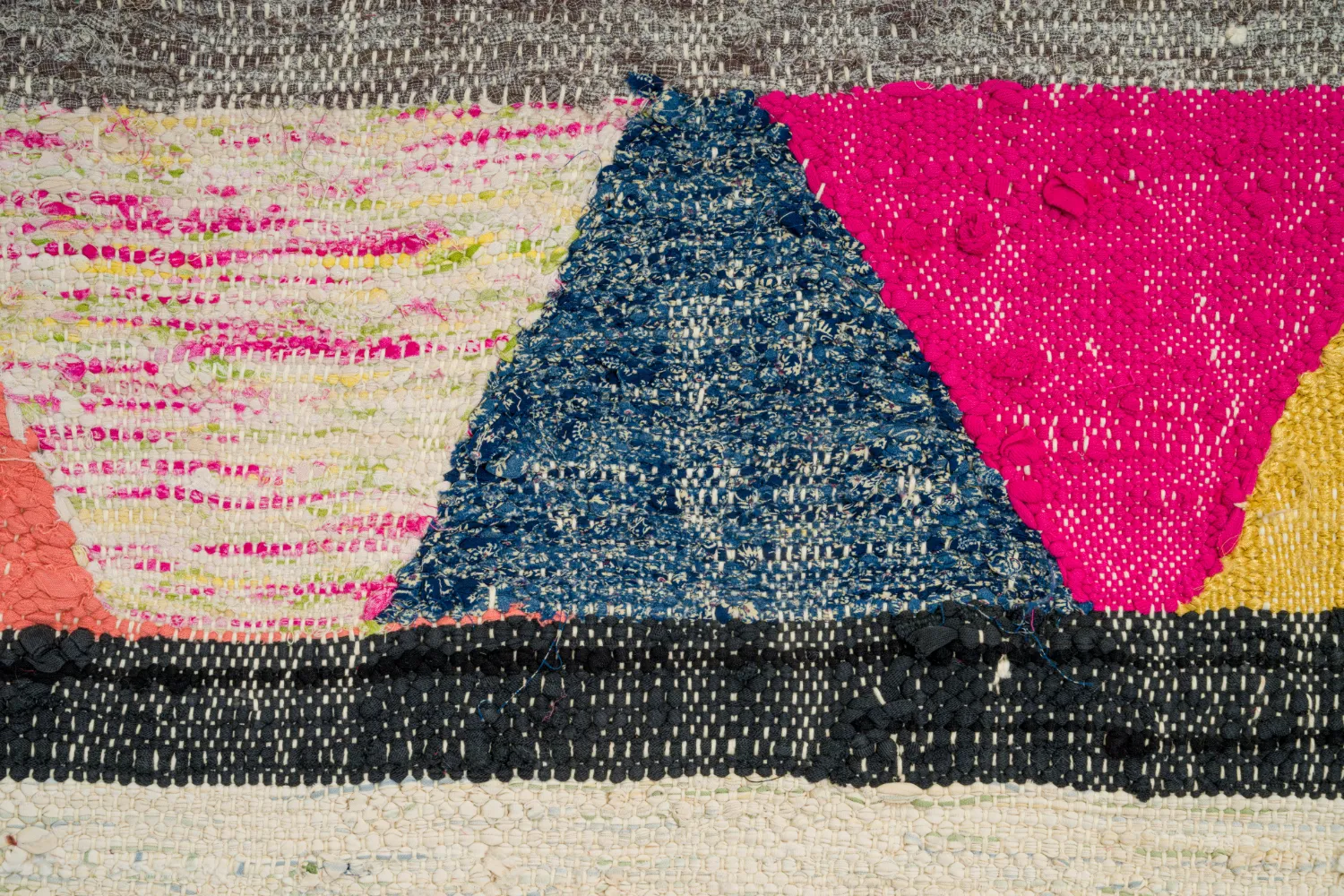 Marockansk Boucherouite-matta 145 x 260 cm