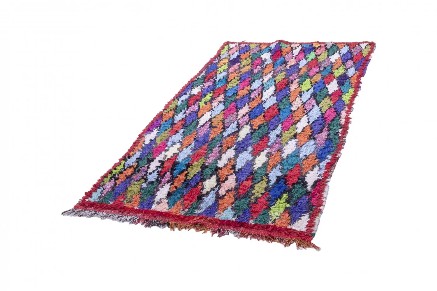 Tapis Marocain Berbère Boucherouite 230 x 115 cm