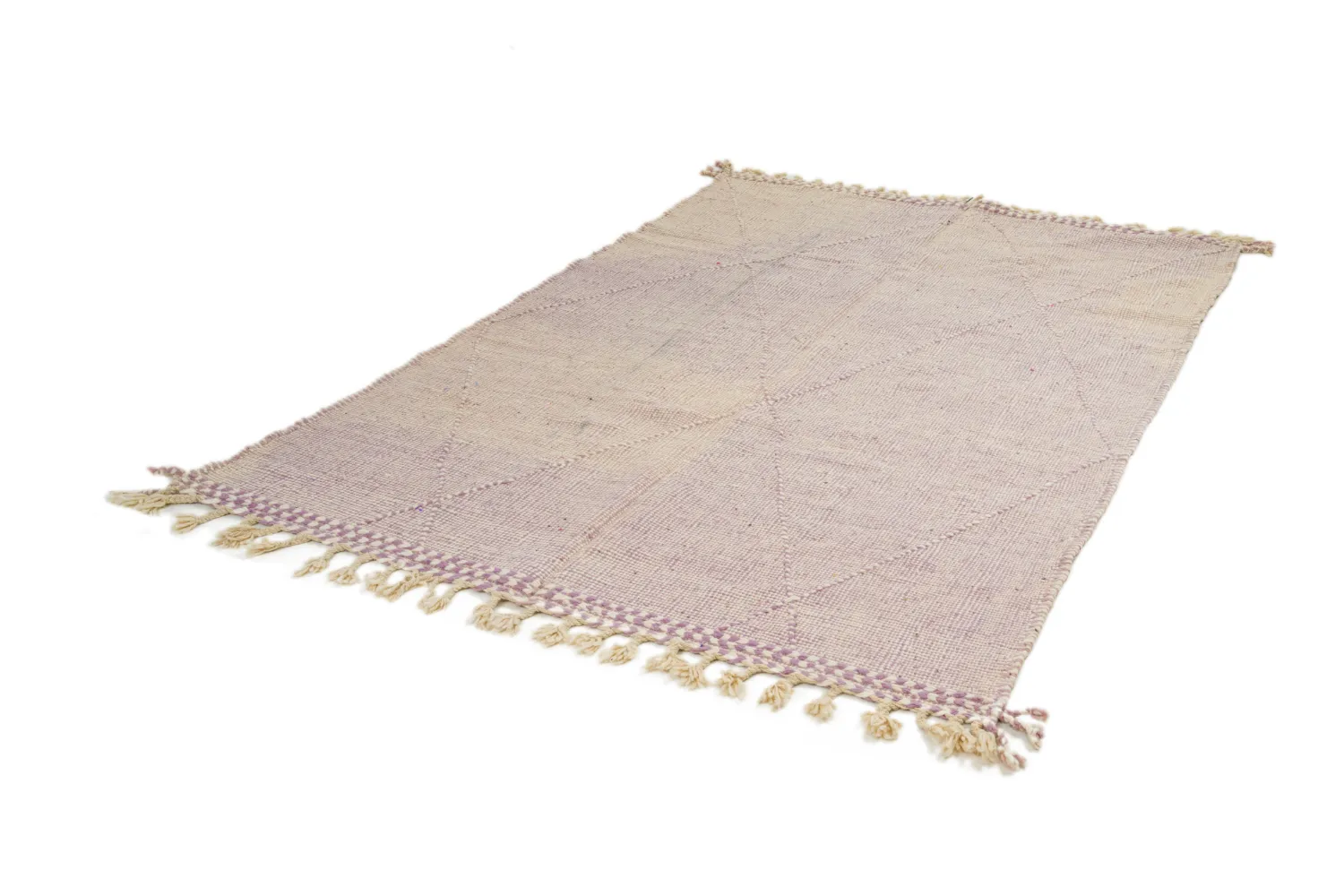 Tapis berbère marocain Boucherouite 165 x 260 cm