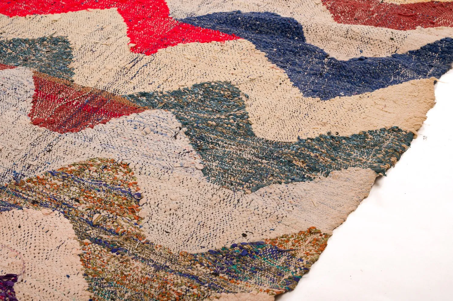 Marokkanischer Berber Teppich Boucherouite 150 x 285 cm