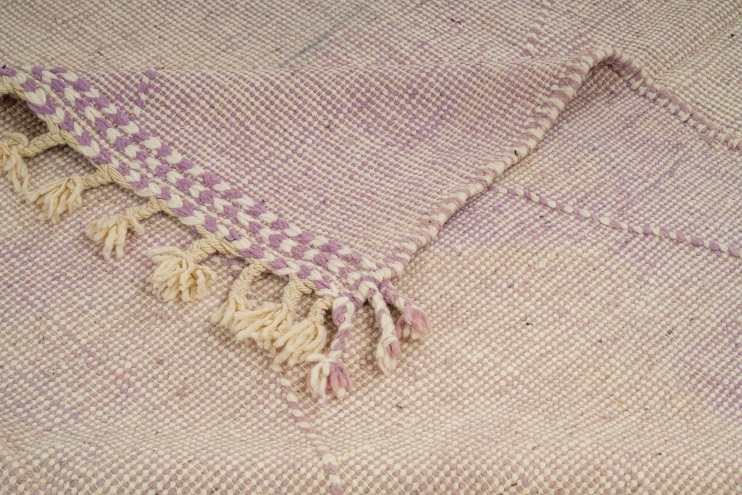 Tapis berbère marocain Boucherouite 165 x 260 cm