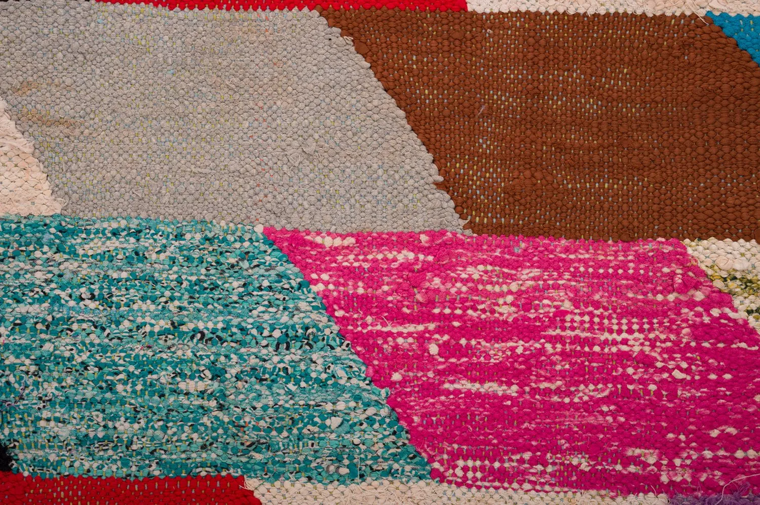 Tapis berbère marocain Boucherouite 155 x 280 cm