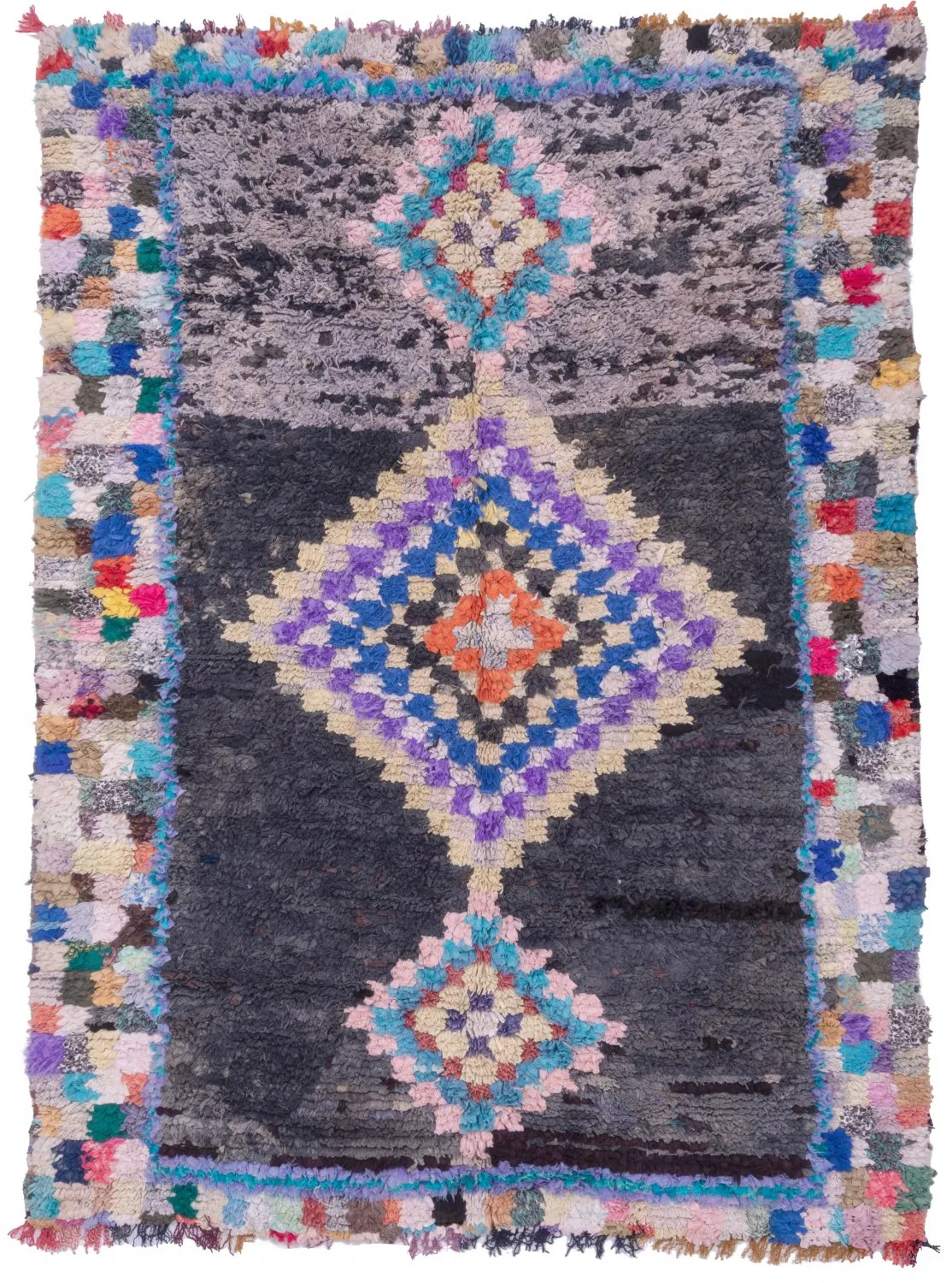 Tapis Marocain Berbère Boucherouite 215 x 160 cm