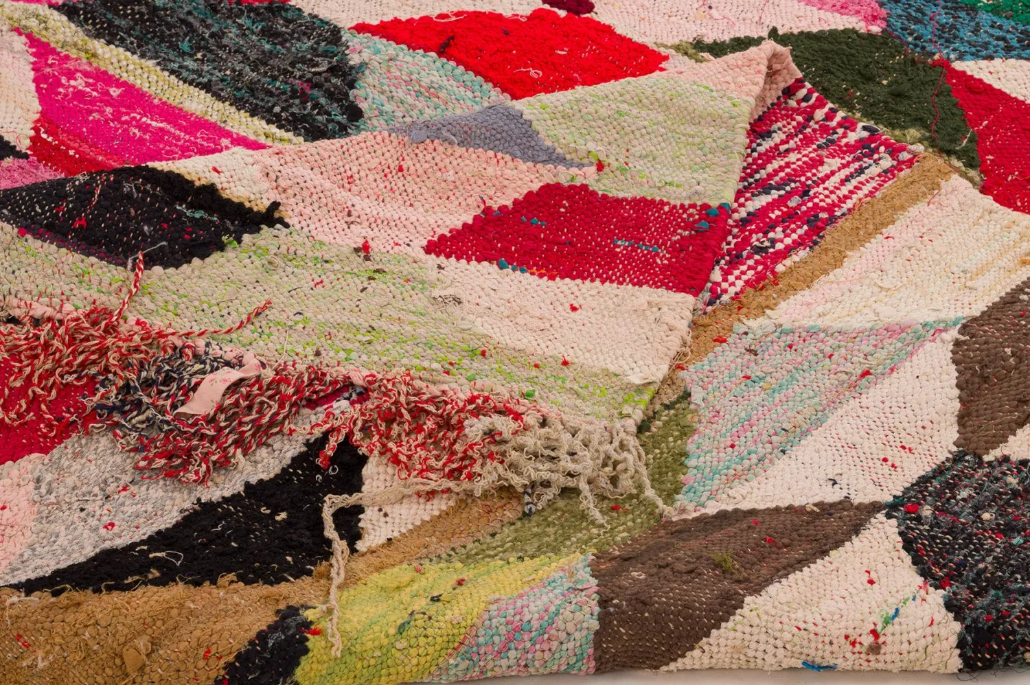 Marokkanischer Berber Teppich Boucherouite 155 x 290 cm