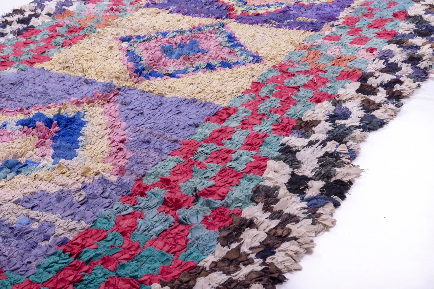 Tapis Marocain Berbère Boucherouite 225 x 125 cm