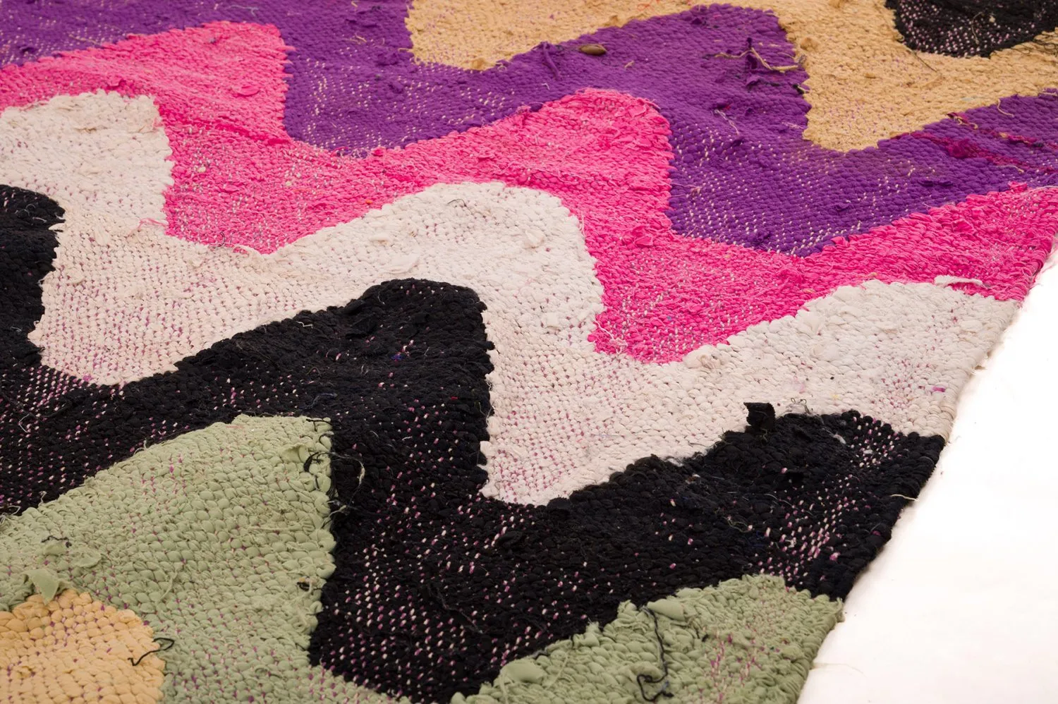 Tapis berbère marocain Boucherouite 160 x 275 cm