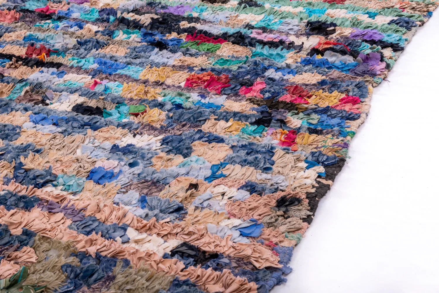 Tapis Marocain Berbère Boucherouite 205 x 130 cm