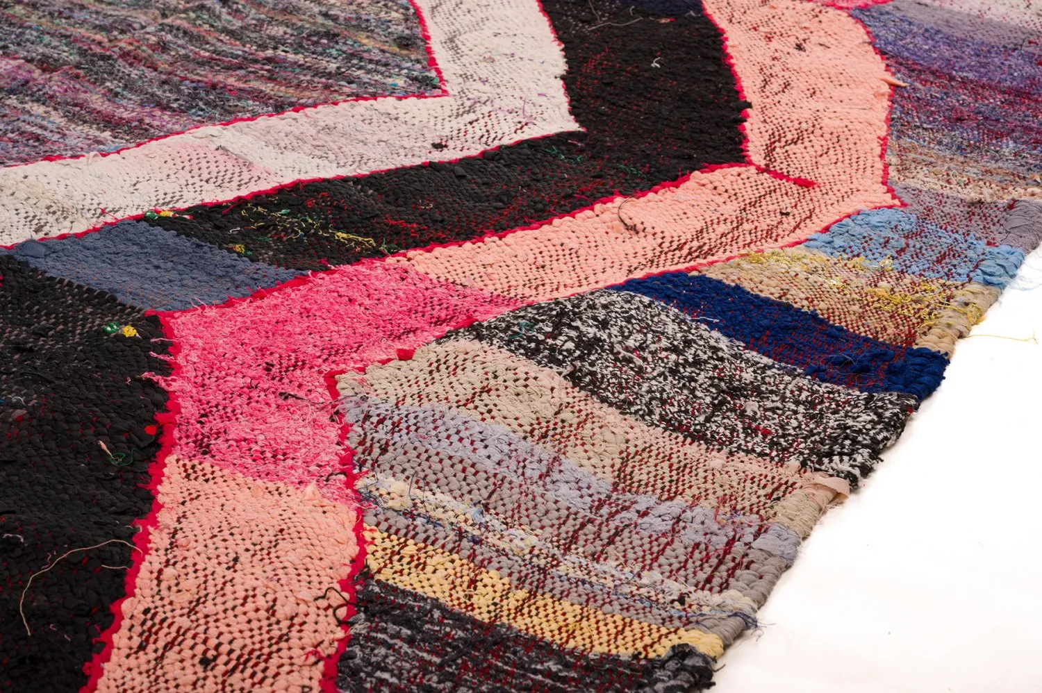 Tapis berbère marocain Boucherouite 150 x 260 cm