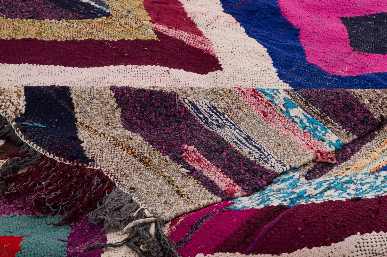 Marokkanischer Berber Teppich Boucherouite 165 x 270 cm