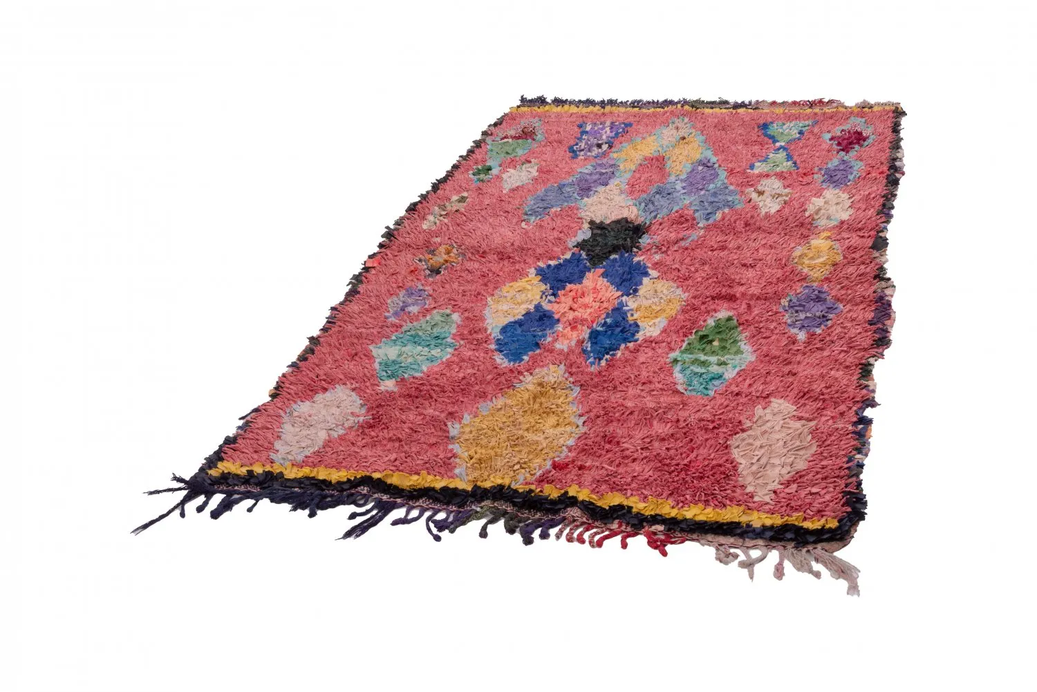 Marokkanischer Berber Teppich Boucherouite 325 x 130 cm