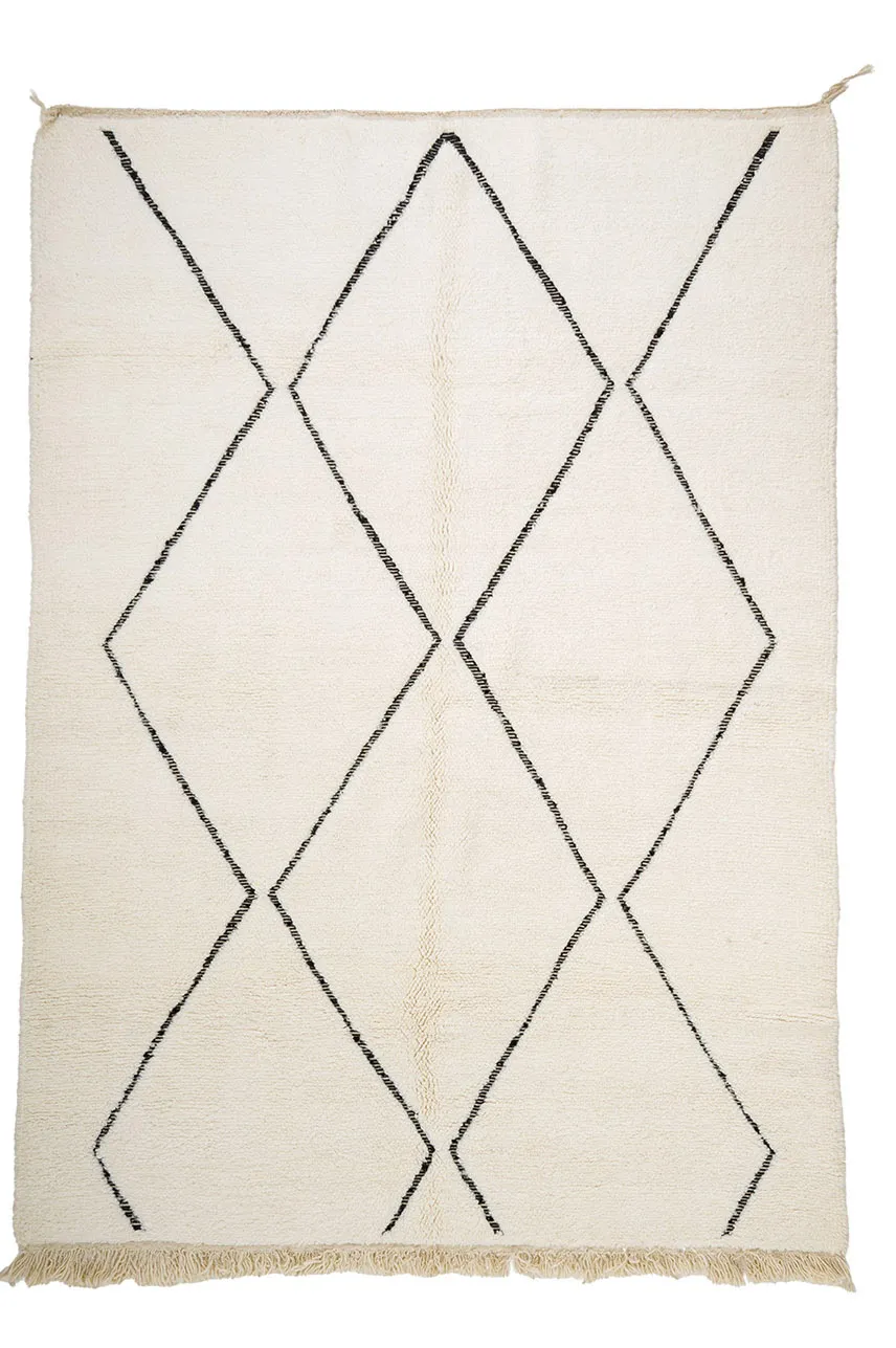 Tapis kilim marocain Beni Ourain 205 x 290 cm