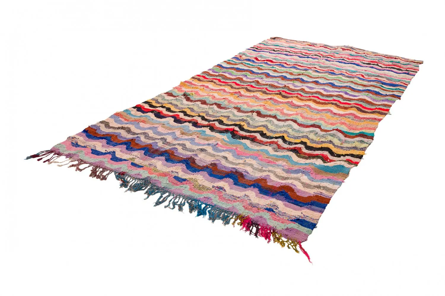 Marokkanischer Berber Teppich Boucherouite 165 x 335 cm