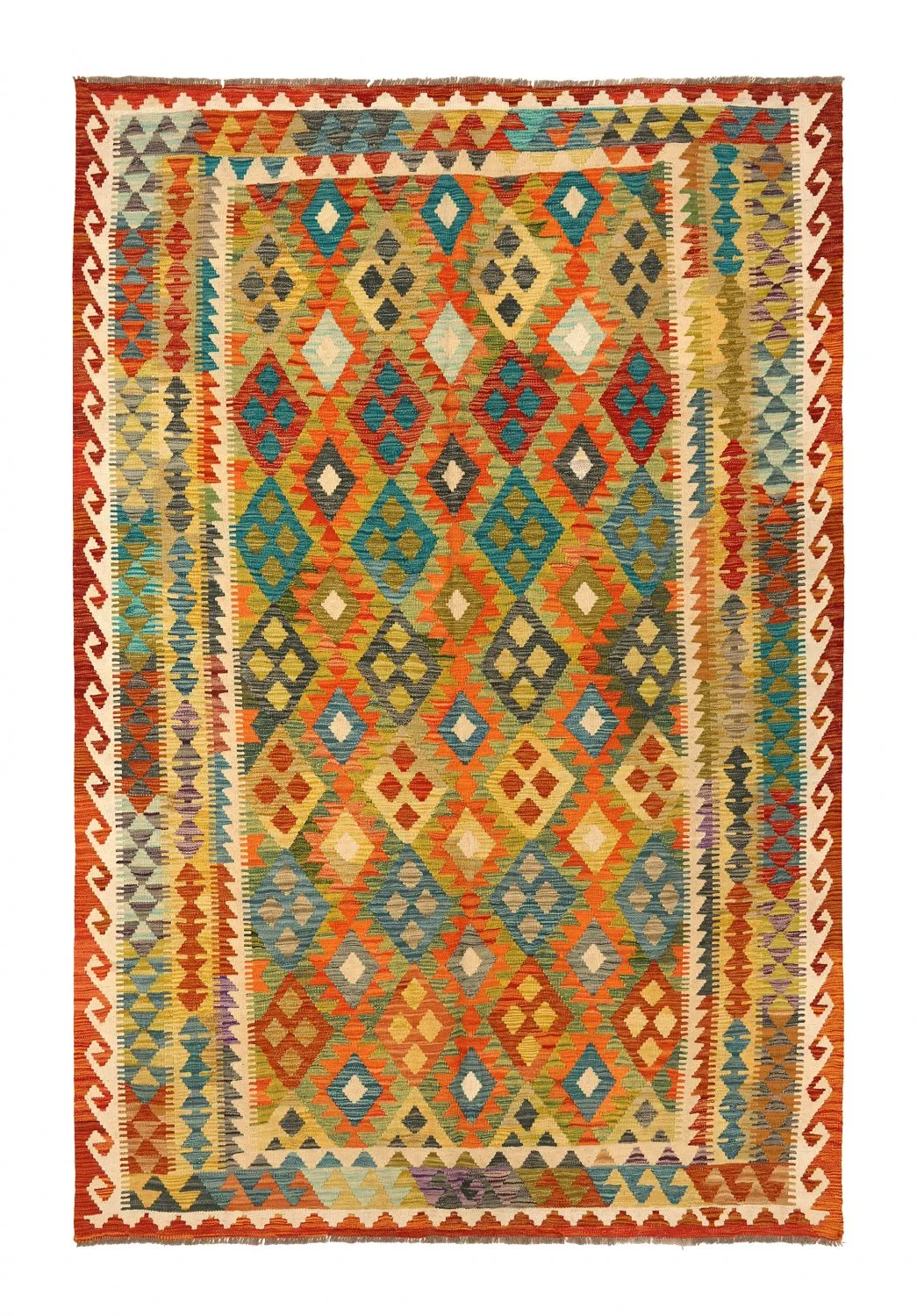 Orientalischer Kelim-Teppich 302 x 201 cm