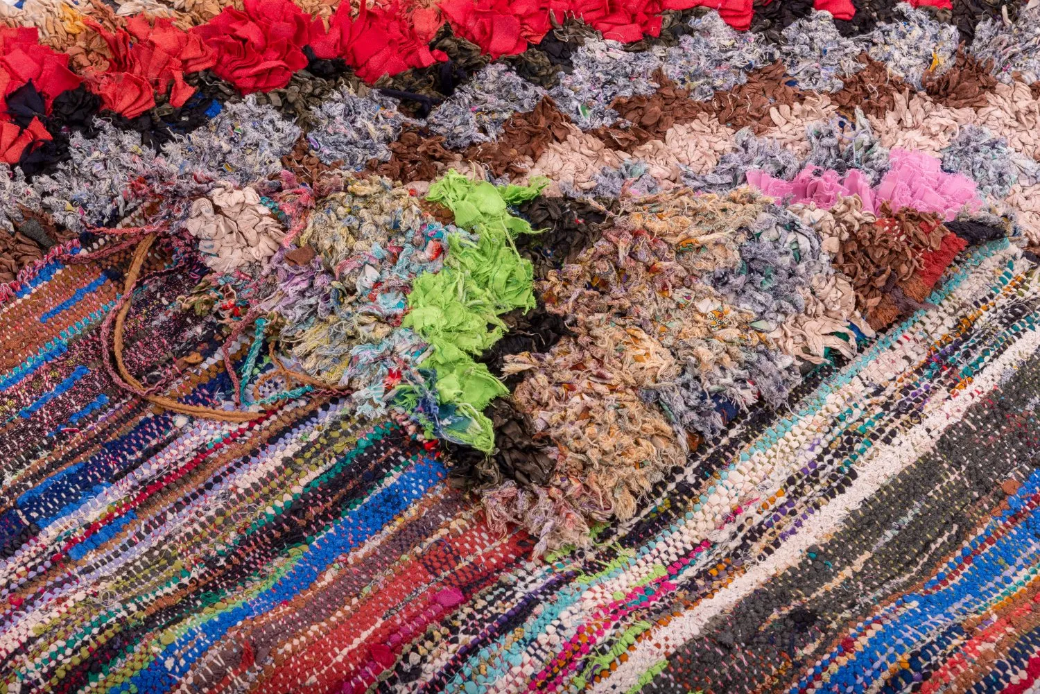 Tapis Marocain Berbère Boucherouite 250 x 110 cm