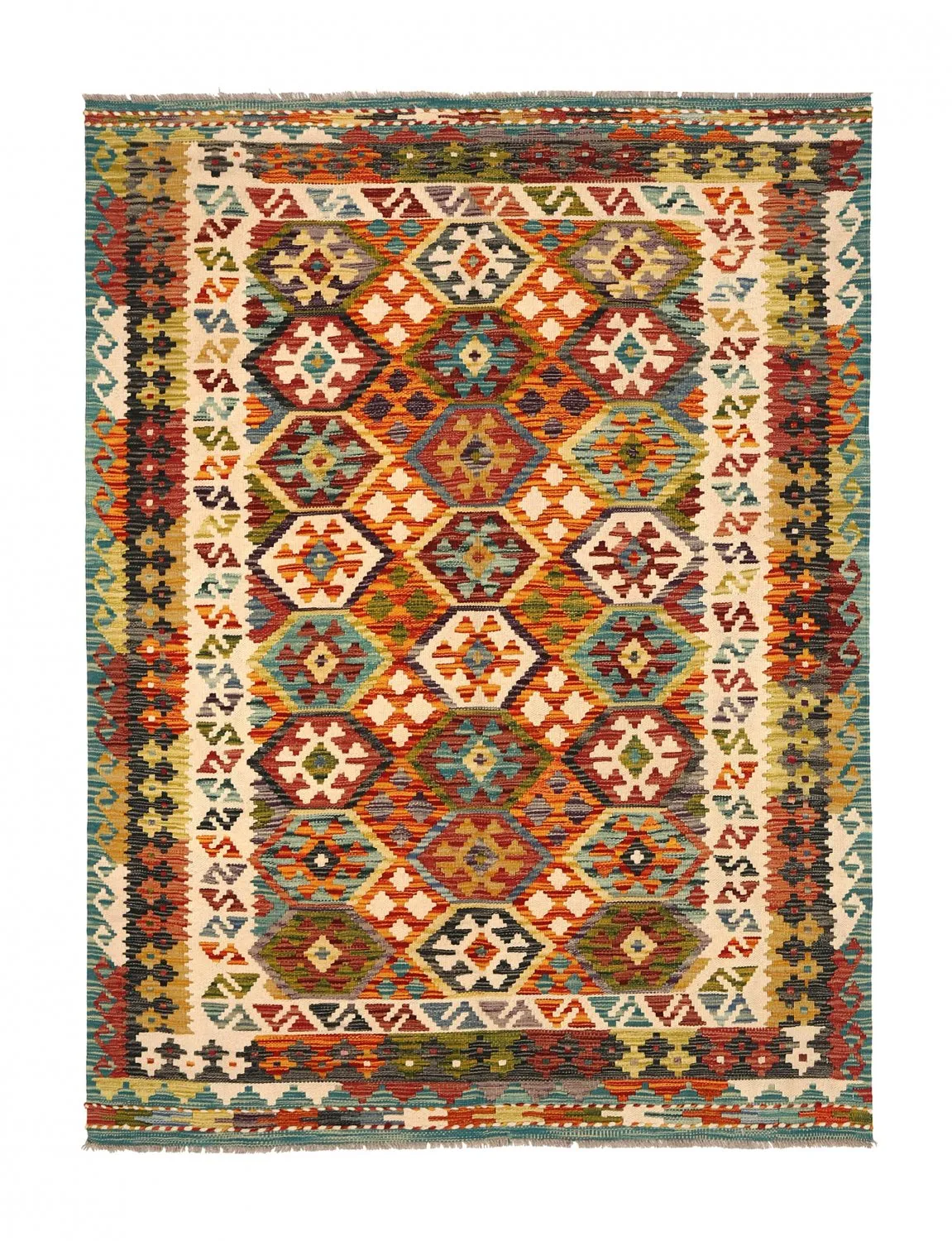 Orientalischer Kelim-Teppich 194 x 145 cm