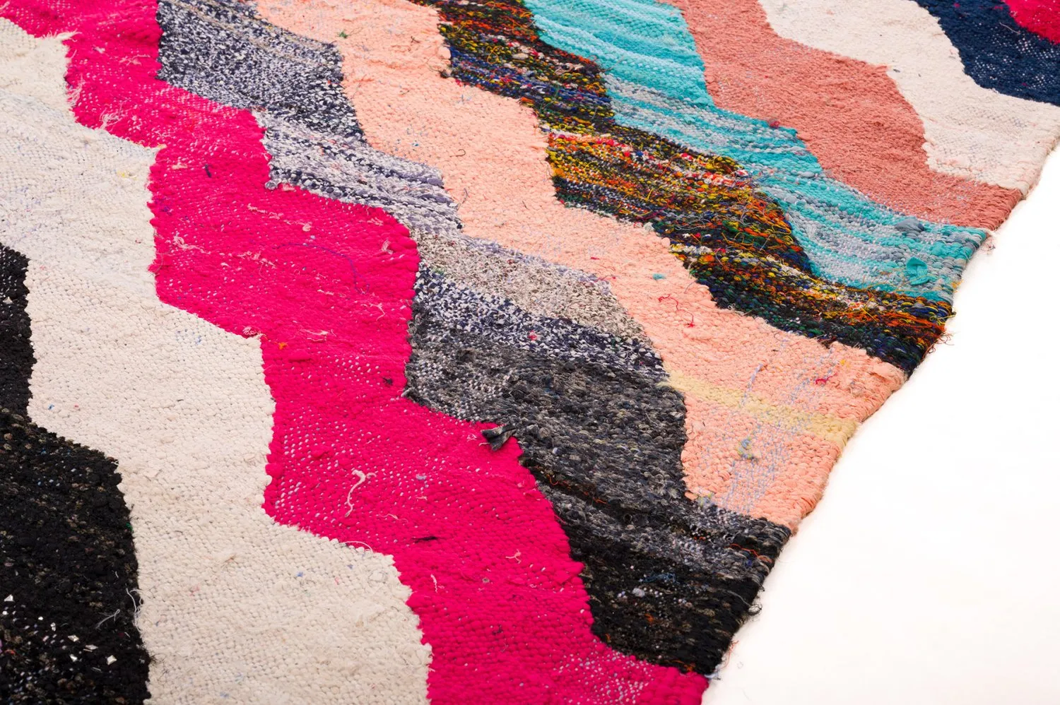 Marokkanischer Berber Teppich Boucherouite 145 x 235 cm