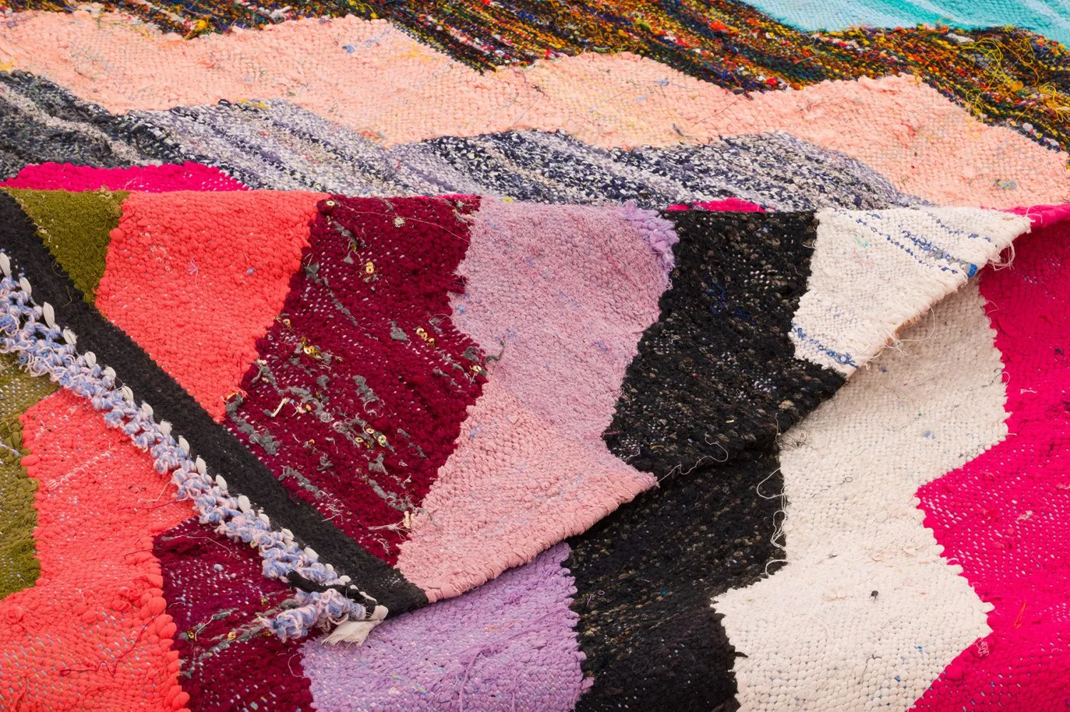 Marokkanischer Berber Teppich Boucherouite 145 x 235 cm