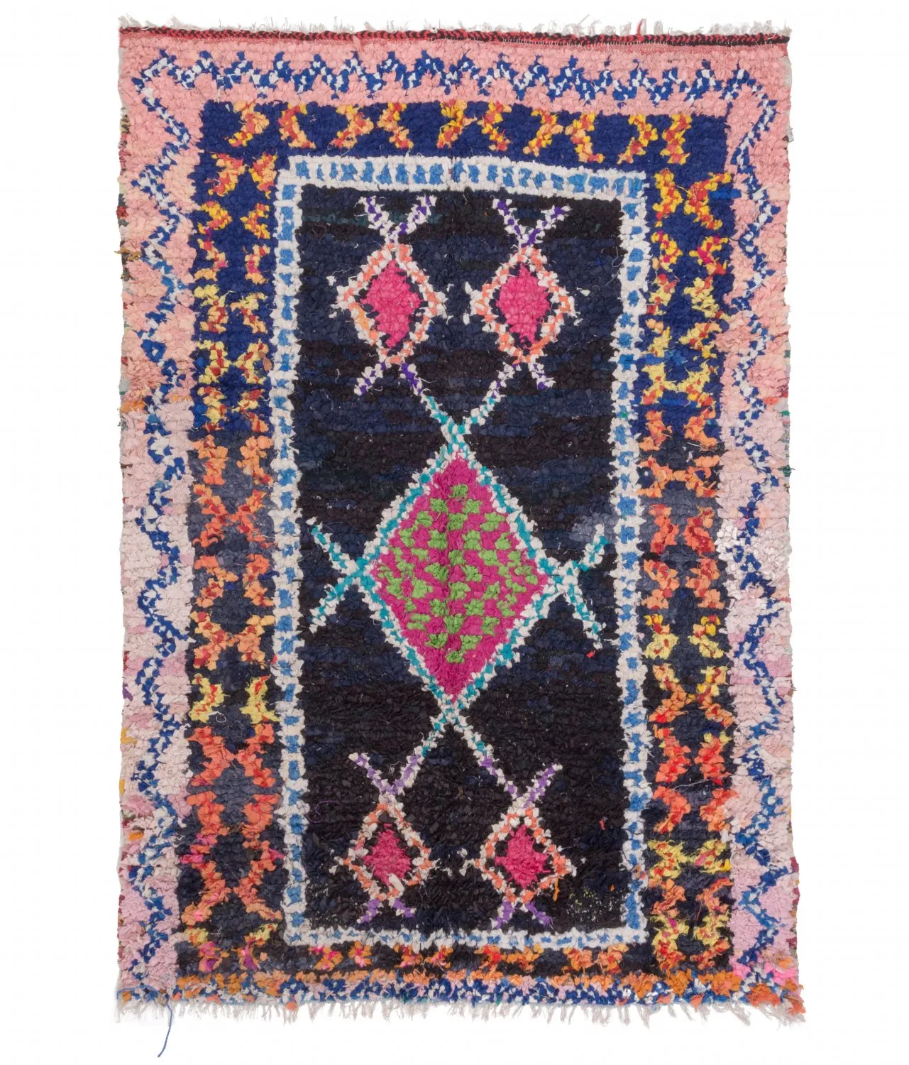Tapis Marocain Berbère Boucherouite 200 x 145 cm