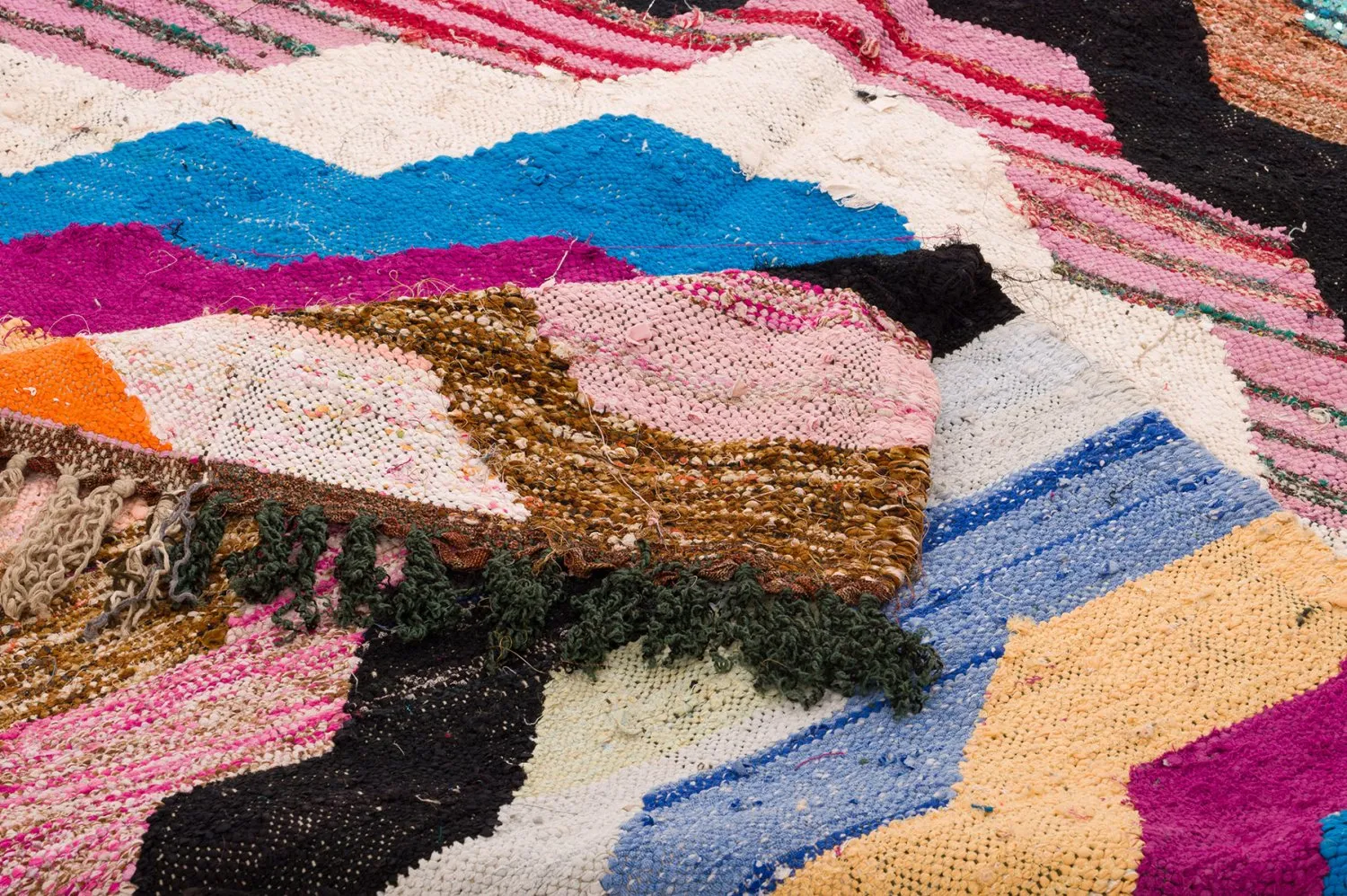 Tapis berbère marocain Boucherouite 150 x 255 cm