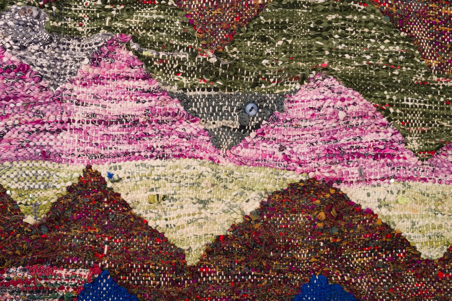 Marokkanischer Berber Teppich Boucherouite 125 x 245 cm