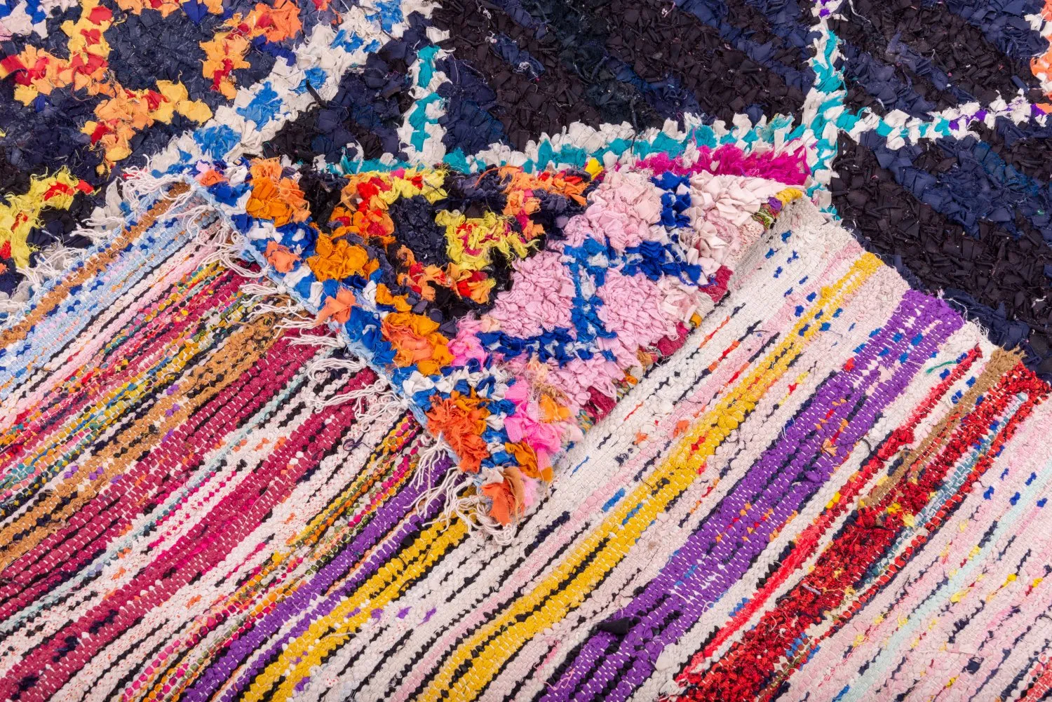 Tapis Marocain Berbère Boucherouite 200 x 145 cm
