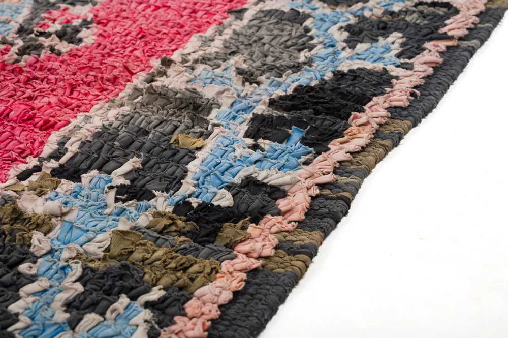 Tapis berbère marocain Boucherouite 275 x 130 cm