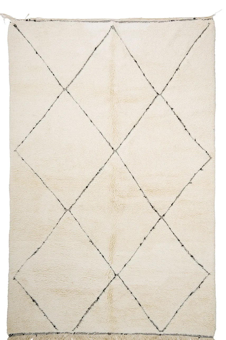 Tapis kilim marocain Beni Ourain 195 x 305 cm