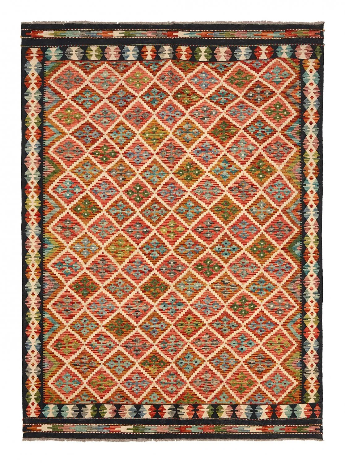 Orientalischer Kelim-Teppich 246 x 181 cm