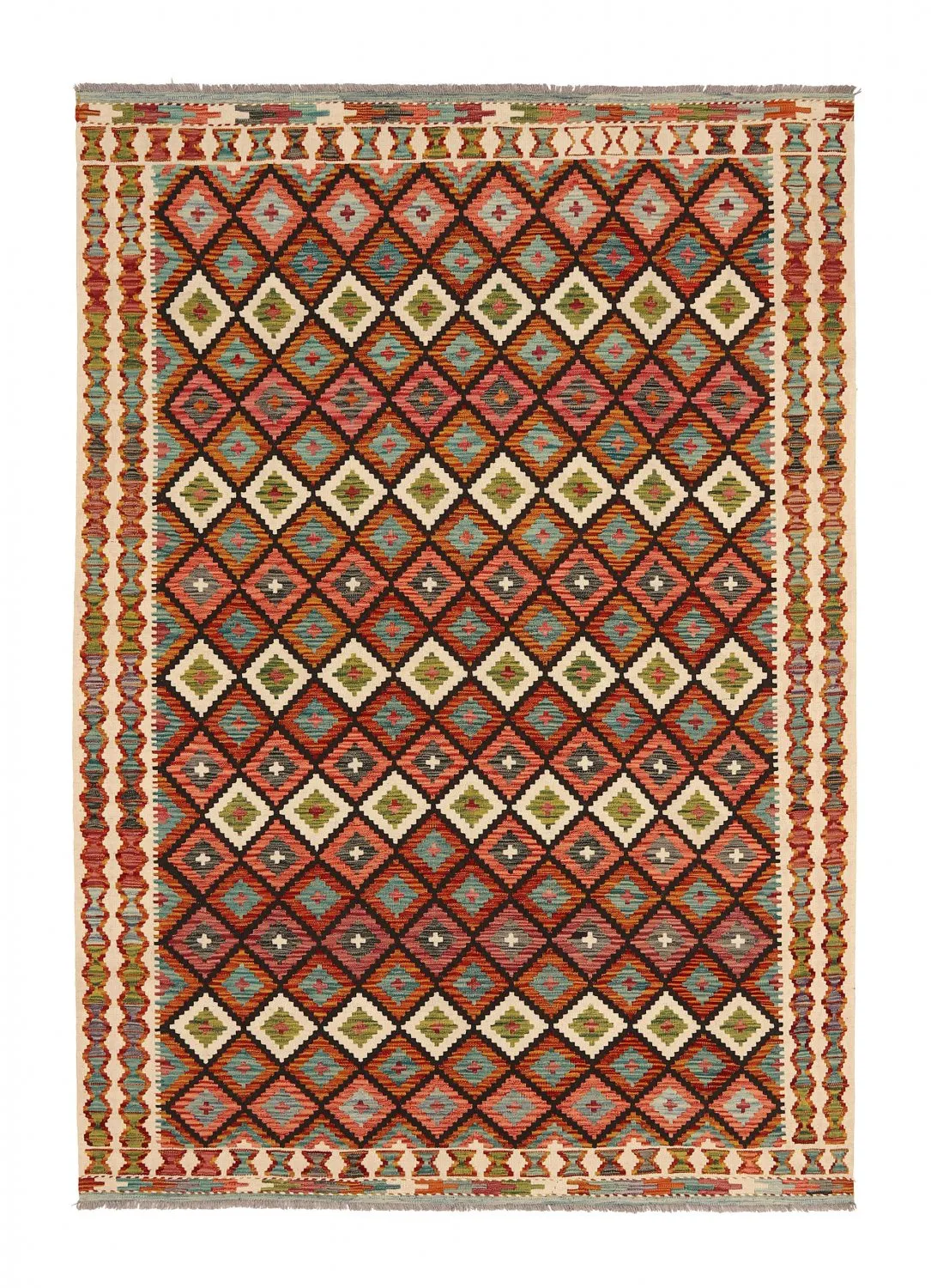 Orientalischer Kelim-Teppich 249 x 176 cm