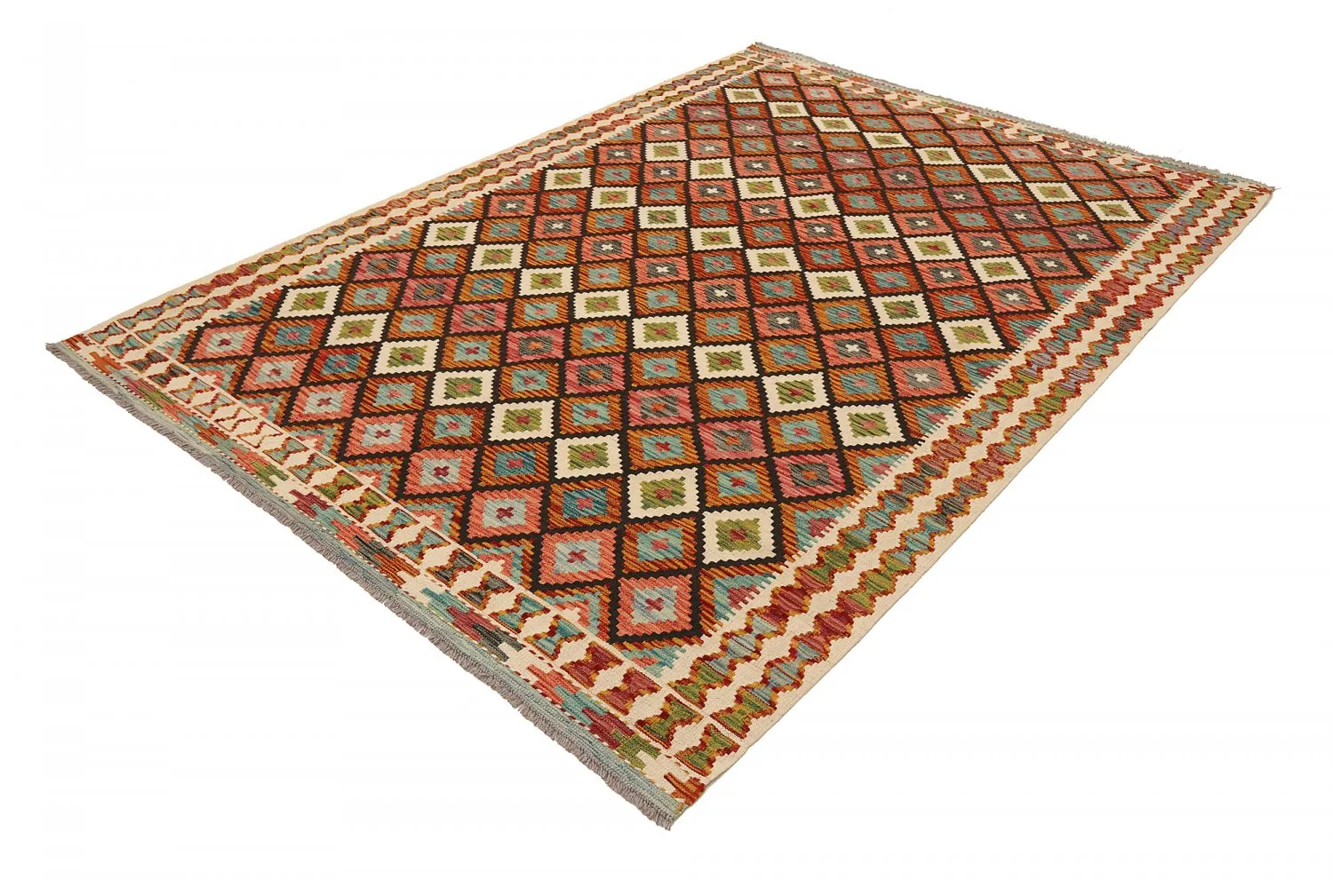 Orientalischer Kelim-Teppich 249 x 176 cm