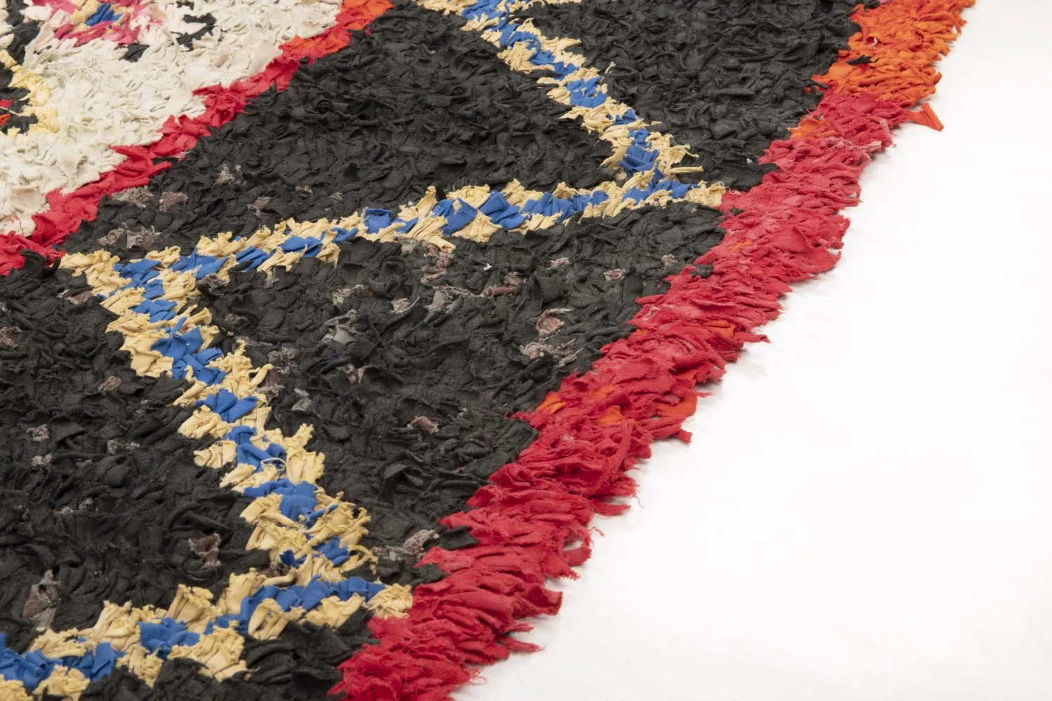 Tapis berbère marocain Boucherouite 335 x 125 cm