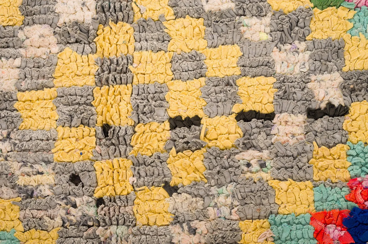 Tapis berbère marocain Boucherouite 145 x 365 cm