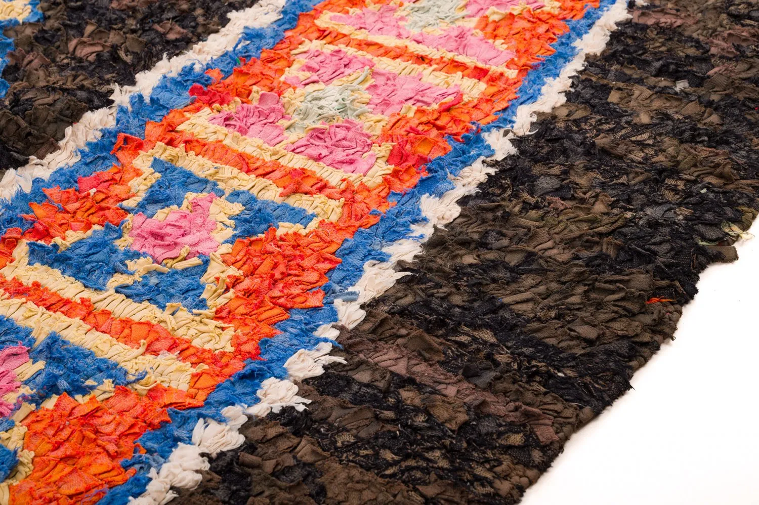 Marokkanischer Berber Teppich Boucherouite 160 x 310 cm