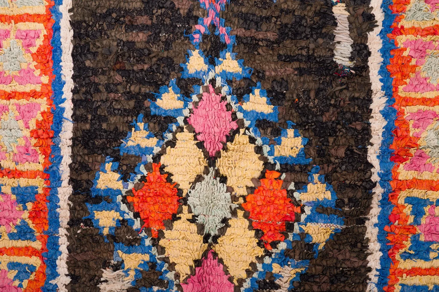 Marokkanischer Berber Teppich Boucherouite 160 x 310 cm