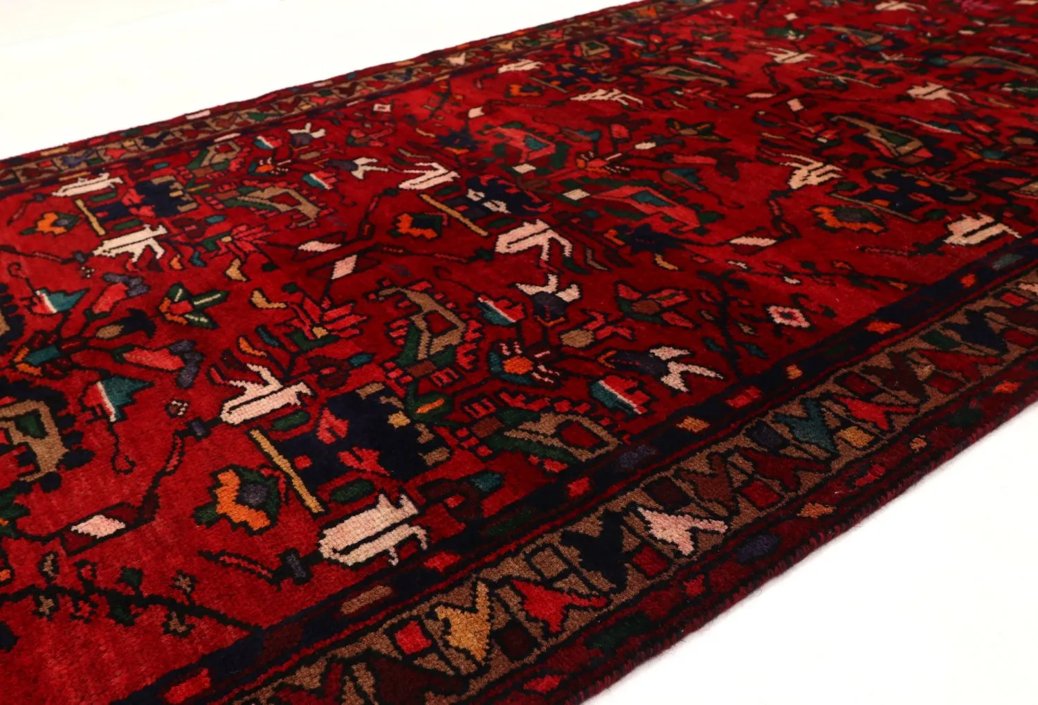 Orientalischer Teppich Hamedan 302 x 104 cm