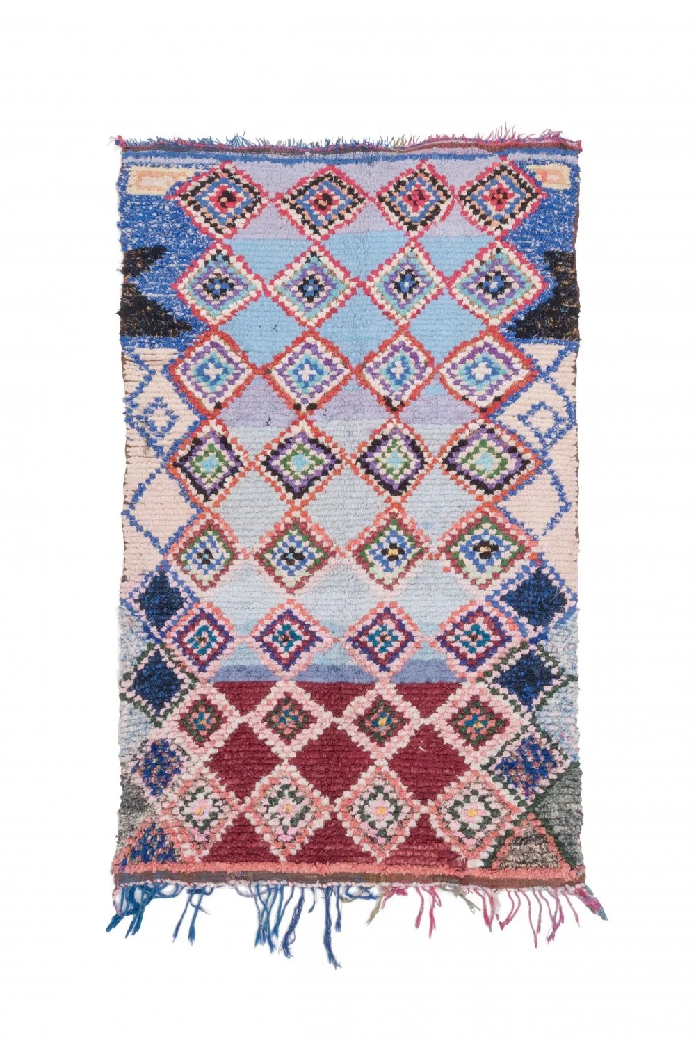 Tapis Marocain Berbère Boucherouite 210 x 125 cm