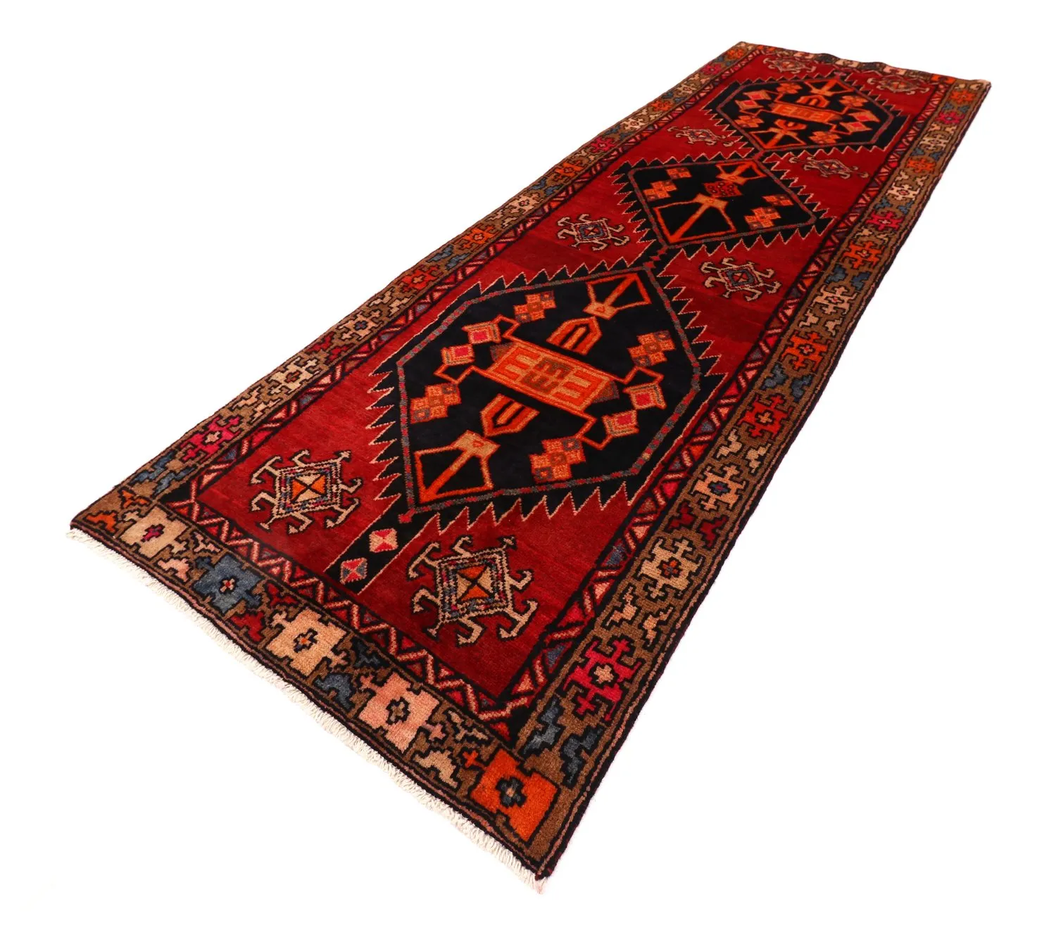 Orientalischer Teppich Hamedan 297 x 101 cm