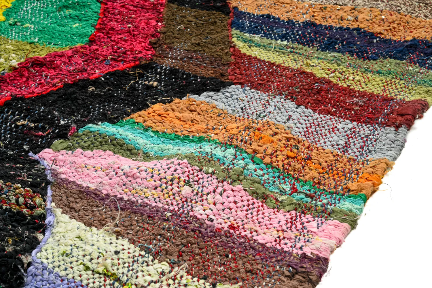 Tapis berbère marocain Boucherouite 150 x 275 cm