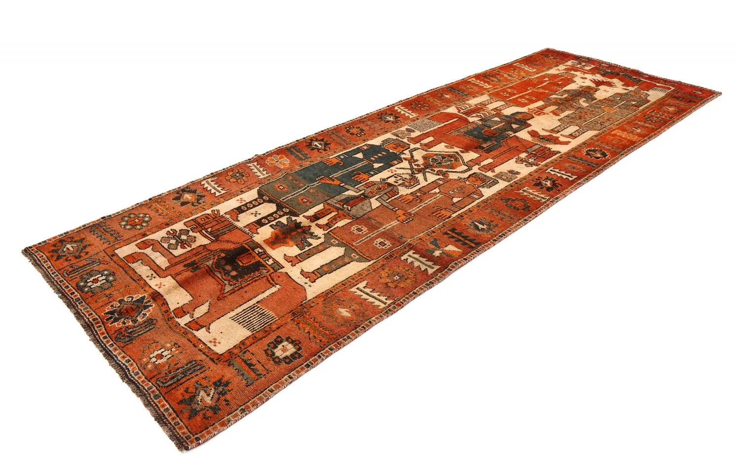 Orientalischer Teppich Hamedan 405 x 138 cm