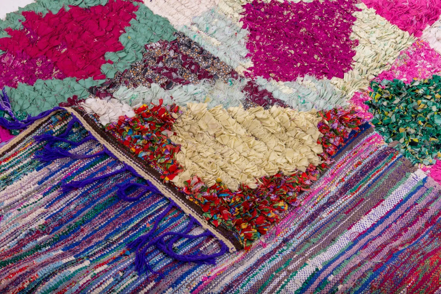 Tapis Marocain Berbère Boucherouite 265 x 155 cm
