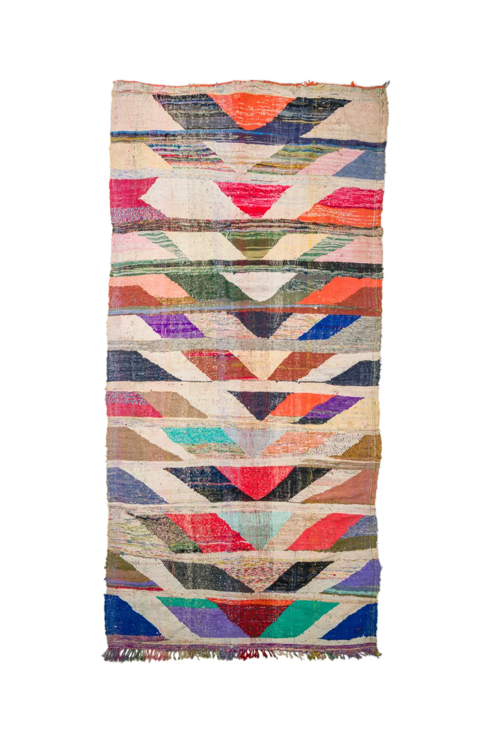 Marockansk Boucherouite-matta 165 x 350 cm