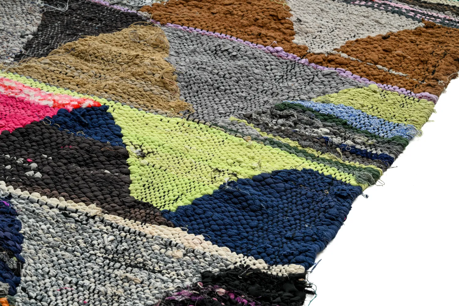 Marockansk Boucherouite-matta 145 x 305 cm