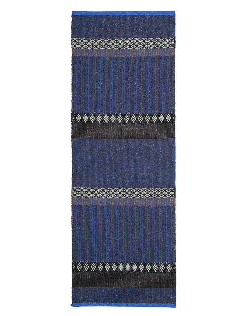 Kunststoffteppiche - Der Horred-Teppich Forest Mix (blau)