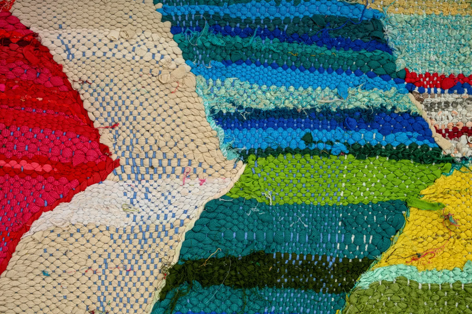 Marockansk Boucherouite-matta 130 x 205 cm