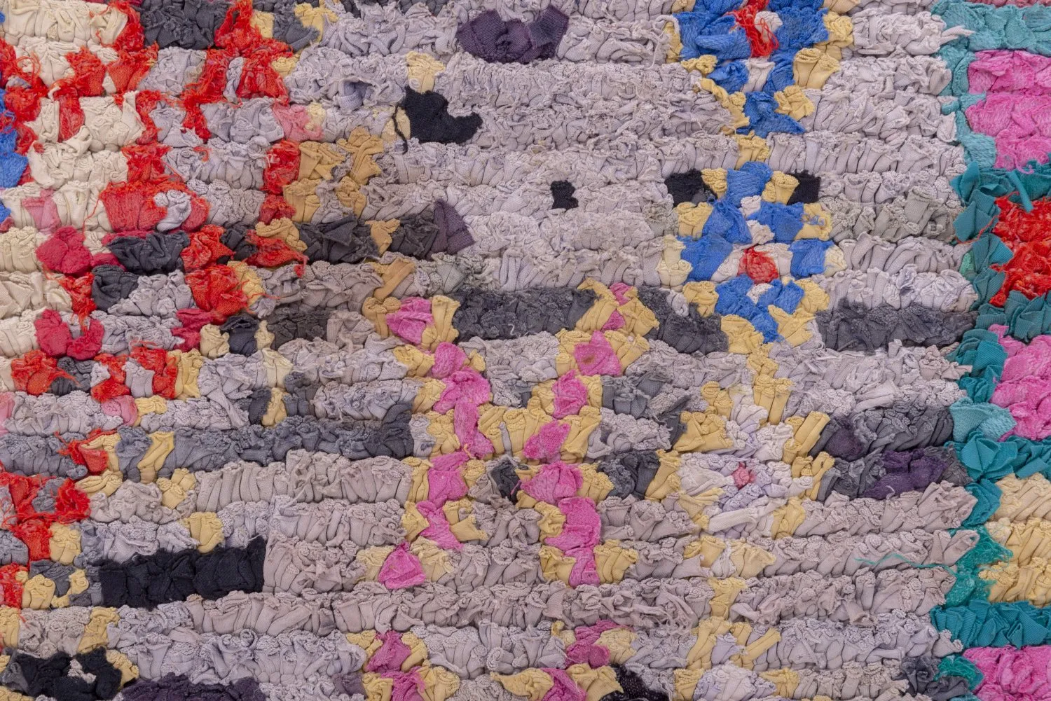 Marokkanische Berber Teppich Boucherouite 230 x 125 cm