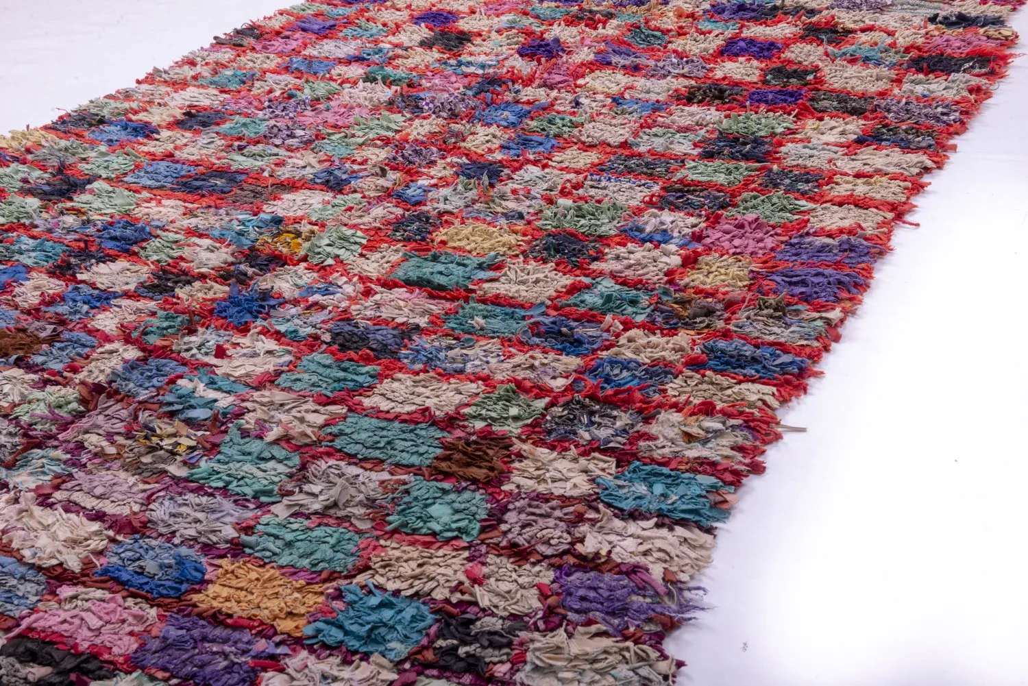 Tapis Marocain Berbère Boucherouite 255 x 125 cm