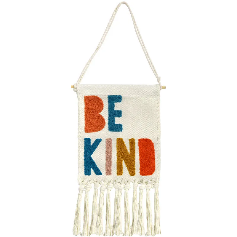 Tapisserie murale - Be Kind (multicolore)